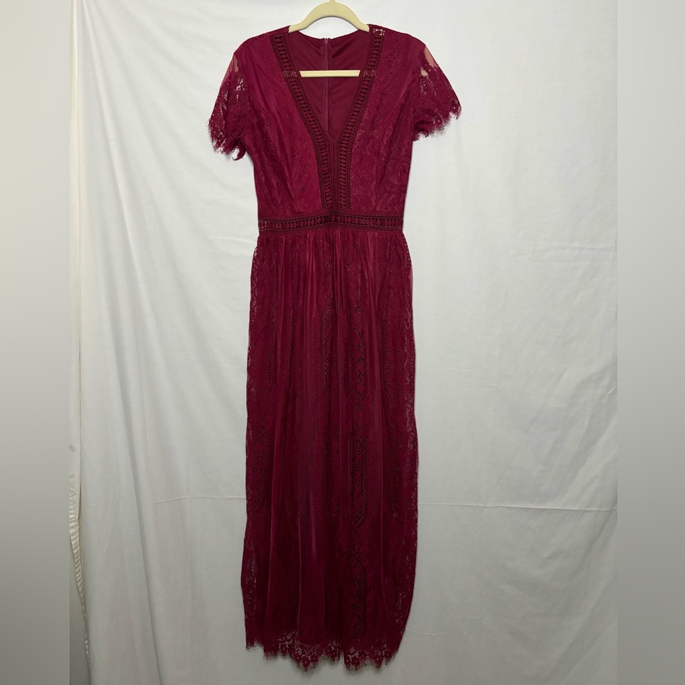 Wine colored dress
